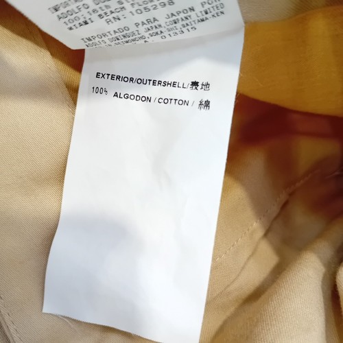 Adoldo Dominguez Chinos UK12 Womens Tan Brown Beige Pure Cotton Trousers FLT17-C - Picture 4 of 4