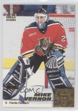 1999-00 Pacific Omega Gold 86/299 Mike Vernon #102 HOF 08ee