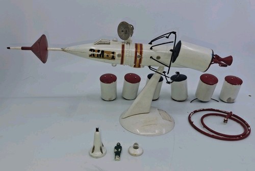 1950s Strombecker Walt Disney RM-1 Moon Rocket Built Kit Rare Original