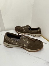 Mens Columbia PFG Boatdrainer Fly Boat Shoes Brown BM2664-231 Size 9.5