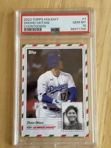 2023 Topps Holiday Shohei Ohtani #1 Countdown PSA 10 Gem
