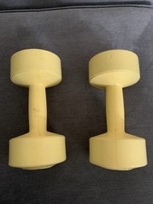 Euro Trim 2.3 Kg Dumbbells X2 Yellow Pair