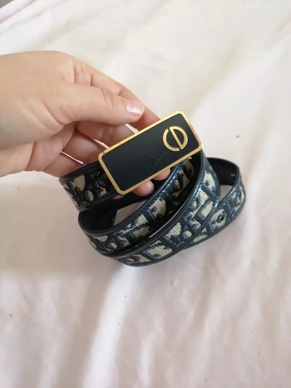 Vintage Ceinture Christian Dior monogrammé Vintage Trotter Belt Christian Dior