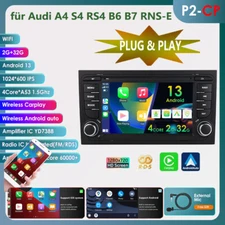 For Audi A4 B6 B7 02-09 7'' Car Navi GPS Stereo Radio Android 13 2+32GB CarPlay