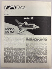 NASA FACTS-SPACE SHUTTLE-EDUCATIONAL PUBLICATION BOOKLET-1977