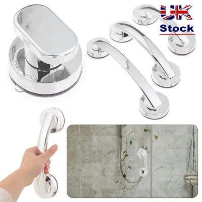 Suction Cup Handrail Bathroom Safety Grip Bath Door Handle Shower Grab Bar