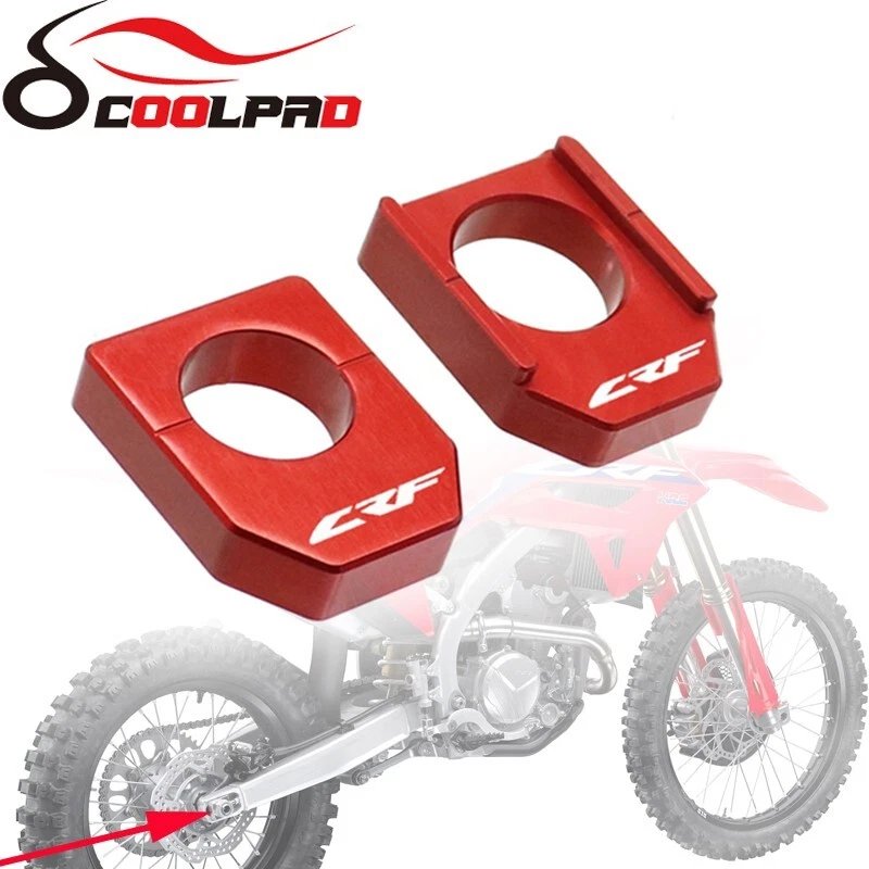 Ajustador de cadena de bloques de eje CNC para Honda CRF300L CRF250L/250M CRF250L/300L Rally Foto 3 de 4