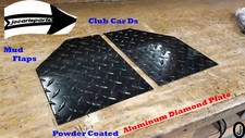 Club Car Ds Golf Cart Powder Coated Aluminum Diamond Plate Mud Flaps Guard Set