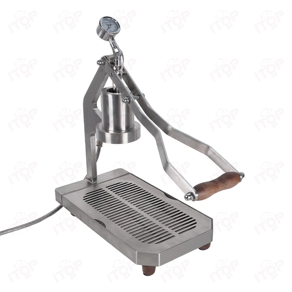 Manual Coffee Maker 16 bar Stainless Steel Espresso Machine W/ Temp Control - Image 4 of 4