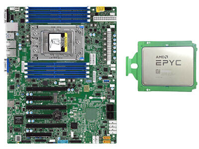 Supermicro H11SSL-I +AMD EPYC 7B12 cpu processor 64 core 128 thread 2.25-3.4ghz