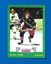 1973-74 OPC #165 BRAD PARK NEW YORK RANGERS O PEE CHEE NHL HOCKEY CARD