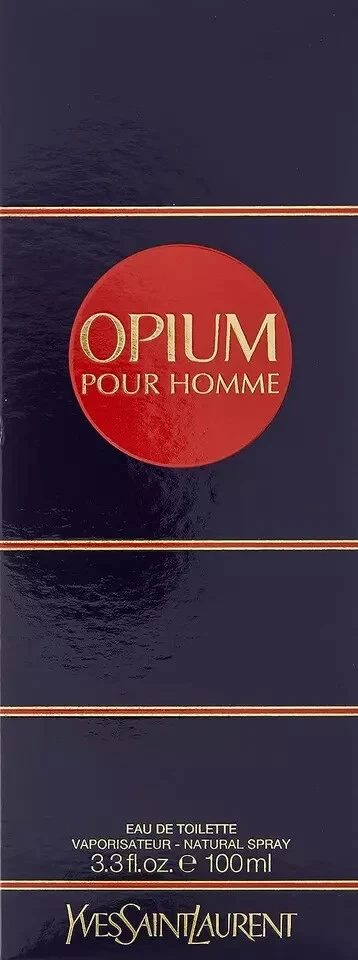 OPIUM Pour Homme Eau De Toilette Yves Saint Laurent YSL 100 ml / 3,3 oz Foto 2 de 4