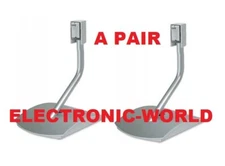 RARE Silver Mint Pair of Genuine Bose Speaker Table Stands