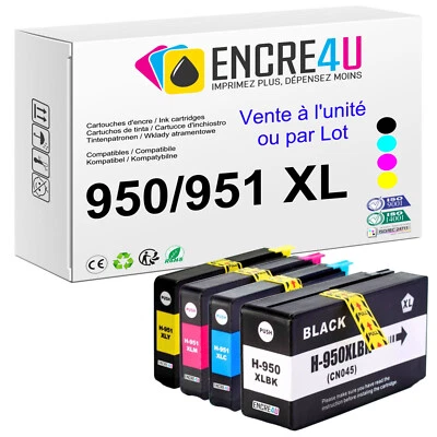 PREMIUM - Cartouches d'encre compatibles avec imprimantes HP - Série 950 951 XL - Photo 1/4