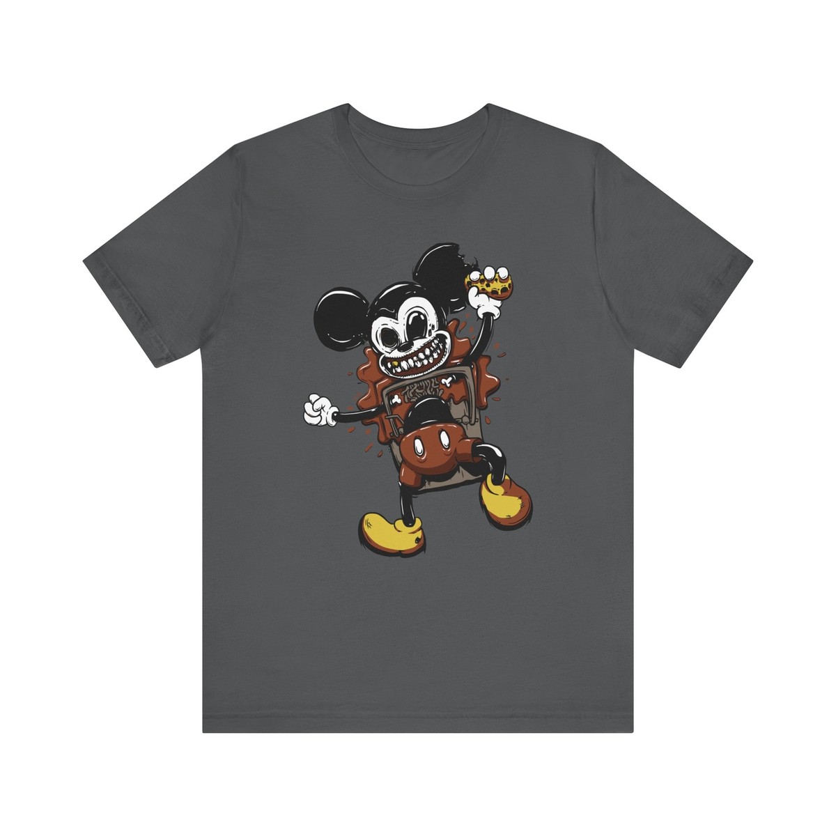 Babbオリジナル　L/S T-SHIRTS　Mickey Mickey Dead in a Mouse Trap Funny Gruesome Gore Horror Parody T