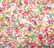22" Dotties Sweet Shop P&B Textiles Candy Toss Pink Purple Yellow Green Blue