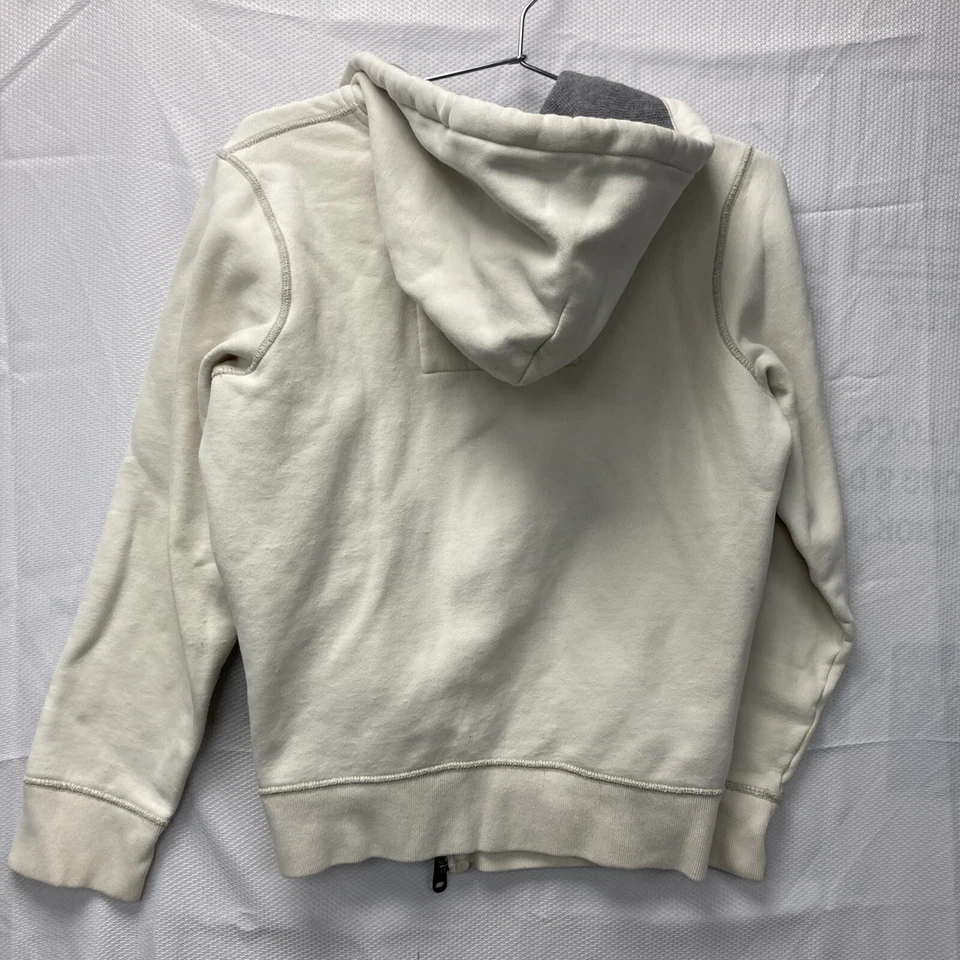 Abercrombie и Fitch молодежи XL полный молнии состаренный толстовка с капюшоном с белый детей X-Large - Изображение 3 из 4