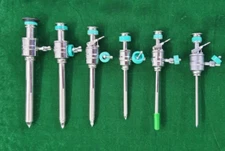 6pc Laparoscopic Trocar Cannula 3mm/5mm/7mm/10mm/12mm/15mm Surgical Instruments