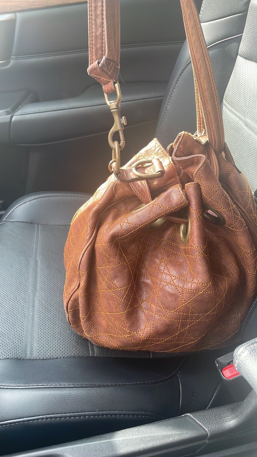 vintage dior bucket bag Gem