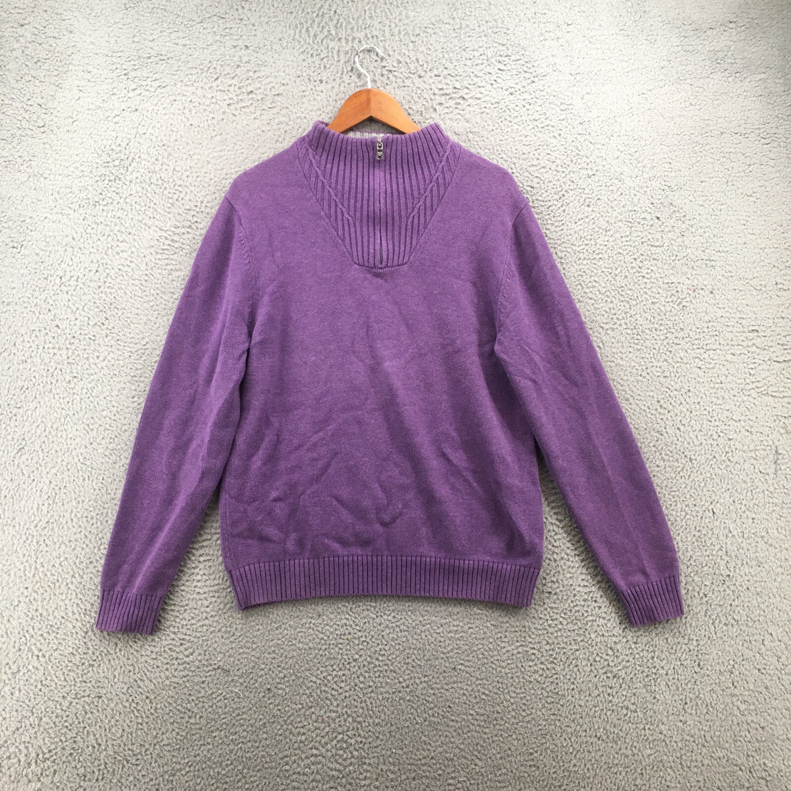 Robert Talbott Sweatshirt Womens Medium Quarter Z… - image 1