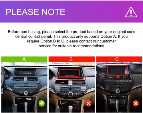 10.1" Android Car Stereo 2008–2013 Honda Accord Wireless CarPlay Android Auto - Picture 8 of 8