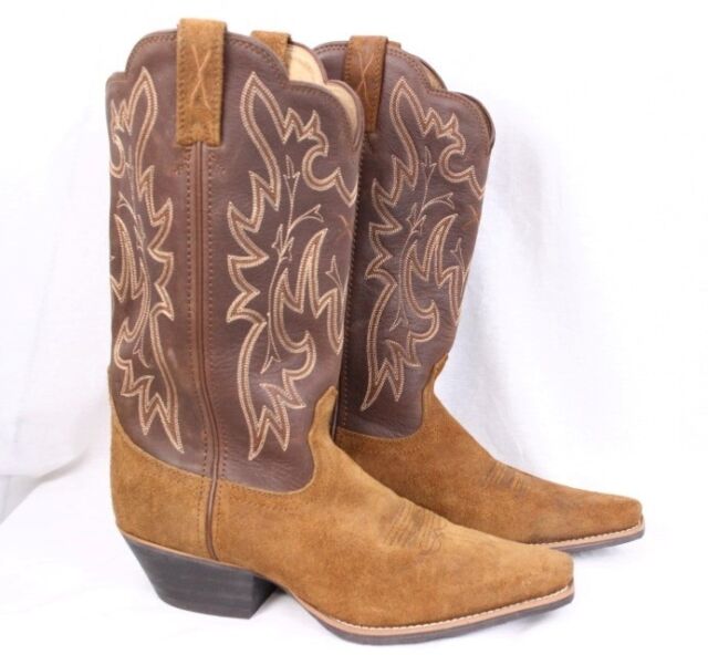 Twisted X Ruff Out Brown Leather Pointed Toe Cowgirl Cowboy Western Boot Women 8 | eBay