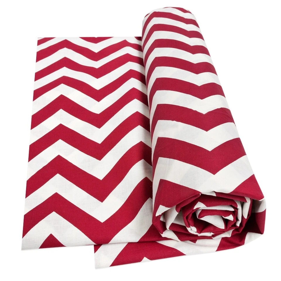 Tessuto Stoffa Cotone Cucito Arredamento A Righe Zig Zig Teli Arredo Cuscini - Immagine 4 di 4