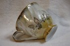 Vintage Lusterware Yellow and White Footed Teacup and Saucer — photo 6