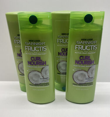 4 Garnier Fructis Curl Nourish Sulfate & Silicone Free Shampoo & Conditioner