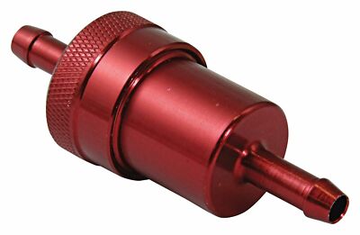 Benzin Kraftstofffilter Oldtimer Motorrad Roller rot eloxiert - reinigbar