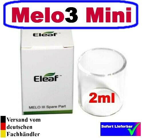 Eleaf Melo 3 Mini Original Ersatzglas 2ml Glas Tube Pyrex - Ovp 
