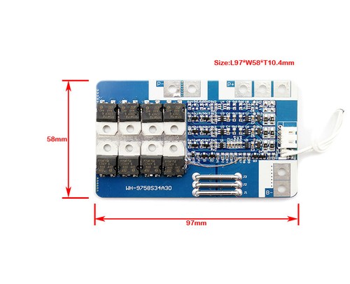 Placa de gestión de circuitos de protección de batería de iones de litio o Li-Po 3S 10,8 V 11,1 V PCM BMS - Imagen 35 de 42