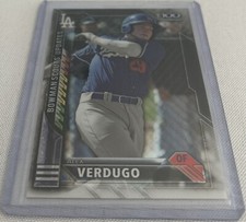 2016 Bowman Chrome Baseball Alex Verdugo Los Angeles Dodgers Bowman Scouts