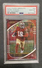 2020 Absolute DEEBO SAMUEL Red Squares #93 PSA 10 ‼️💎