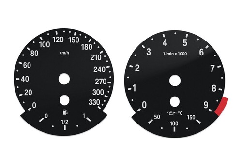 For BMW M3, E90 - Speedometer Dials from MPH to Km/h Cluster Gauges - Picture 2 of 9