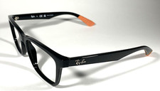 Ray-Ban Eyeglasses Rb7025 Optics Eyeglasses Frame Black w/ Orange Size 55-17-145