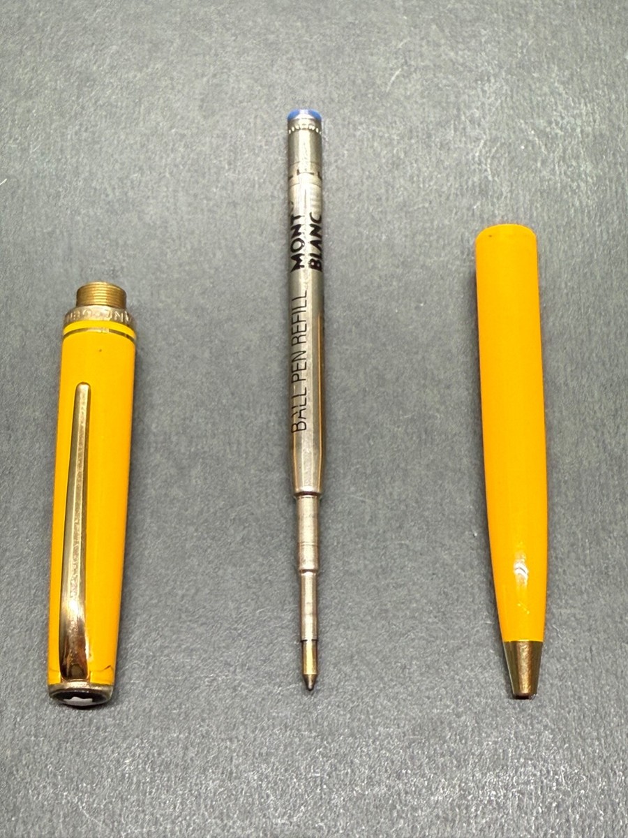 Excellent] MONTBLANC GENERATION Yellow GT Vintage Twist Ballpoint