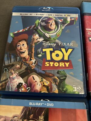 DISNEY & PIXAR Blu-ray- Toy Story, Monsters University, Big Hero 6