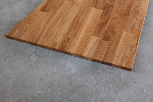 Tischplatte Regalbrett Platte Eiche Keilgezinkt Massiv Holz Leimholz Brett NEU - Bild 4 von 10