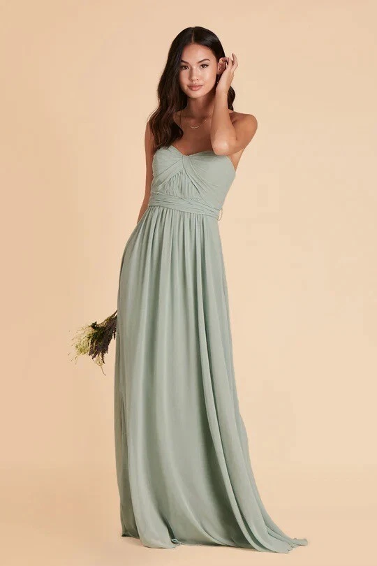 Birdy Grey GRACE CONVERTIBLE DRESS CHIFFON SAGE Medium NEW NWT