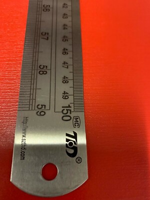 Metal Safety Craft Cutting Ruler Steel Mount Cutter Rule 1.5M 150CM ...