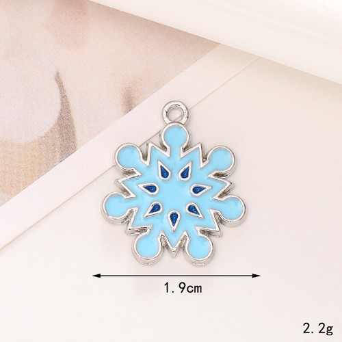 Pendientes colgantes estilo Navidad aleación hágalo usted mismo árbol joyería Papá Noel nieve - Imagen 21 de 57