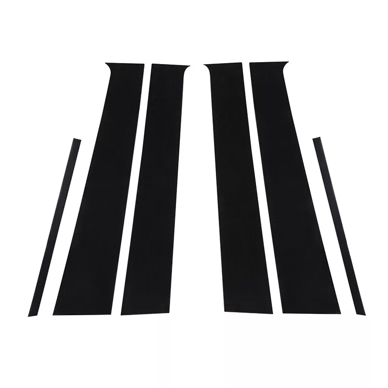 6X Fit For Nissan Versa 2012-2019 Sedan Gloss Black Pillar Post Door Trim Cover — 第 2/4 张图片