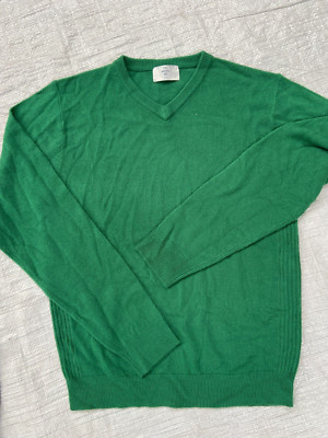 The Basics Emerald Green V-neck Jumper - Size S
