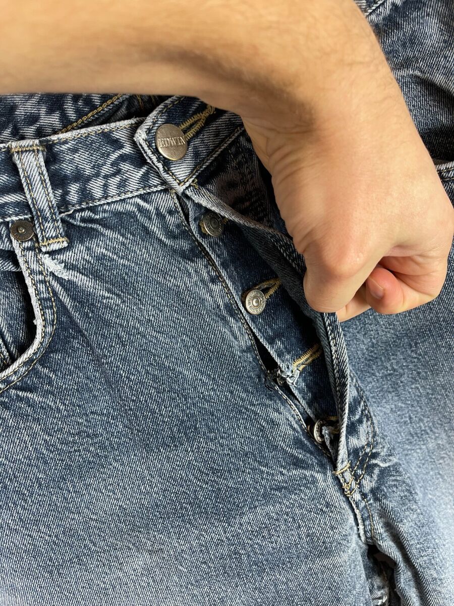 Edwin vintage 80s 90s made in Japan distressed denim jeans Edwin vintage 80s 90s made in Japan distressed denim jeans