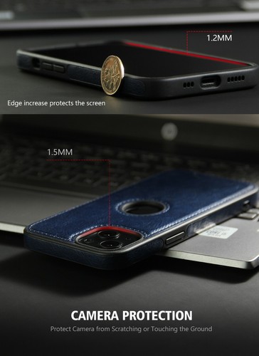Cover Custodia in Eco pelle per iPhone 14 / Plus / Pro / Max Qualità Premium C04 - Foto 16 di 35