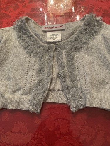 Girls American Girl Silver Sweater XS - Picture 3 of 4