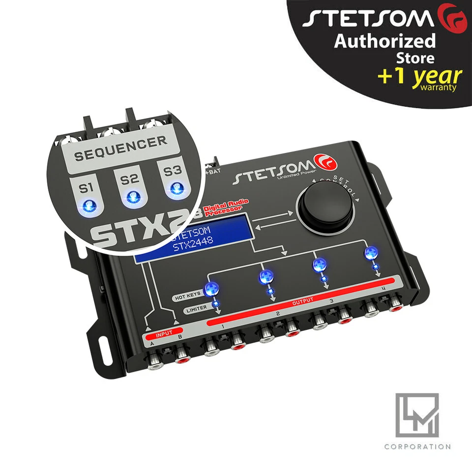 Stetsom Stx2448 Digital Audio Equalizer Processor Car Audio - Fast Delivery - Image 2 of 4