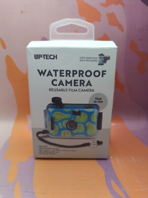 Sunnylife Uptech Underwater Camera Blue Smiley Face Design Waterproof 35mm Film