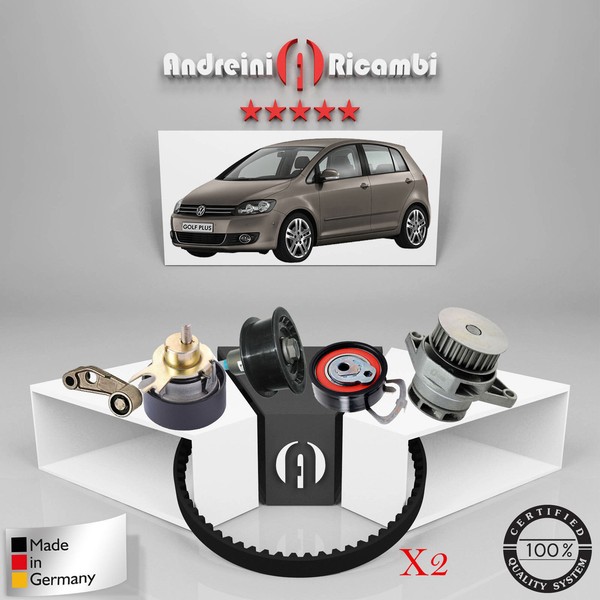 2 Set Vertrieb + Wasserpumpe Volkswagen Golf Plus 1.4 16V 55KW 75CV 2005->-image